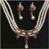 Gorgeous Emerald & Ruby Pearl Set - Click here to View more details about this Product